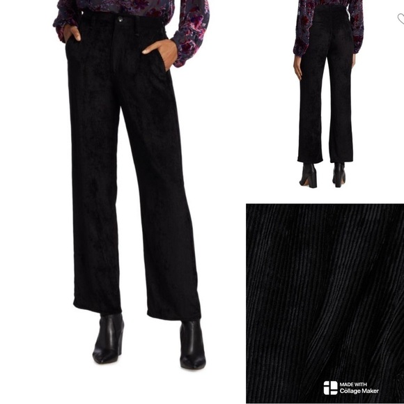 rag & bone Pants - Rag & Bone Ellie soft and flowing straight leg viscose corduroy pants